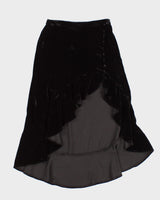 For Love &amp; Lemons Velvet Waterfall Skirt - S