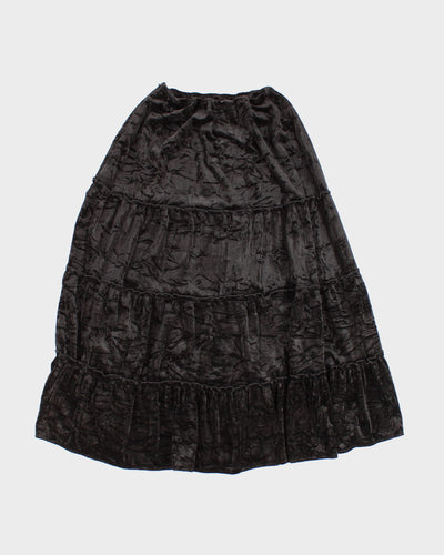Y2K 00s Bianca Nygard Velvet Tiered Skirt - M