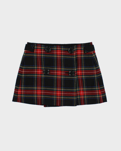 Vintage Gap Mini Plaid Mini Skirt - XS