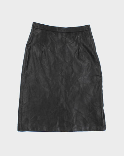 Vintage 80's Leather Pencil Skirt - S