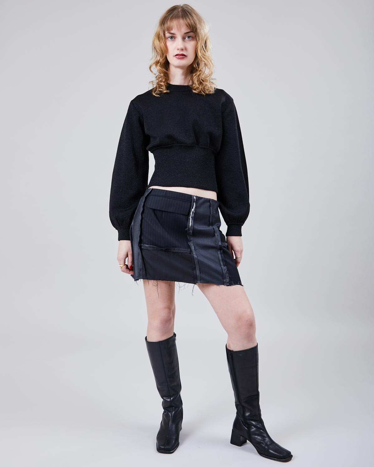 Rokit Originals Lindsay Reworked Tailoring Skirt - XS