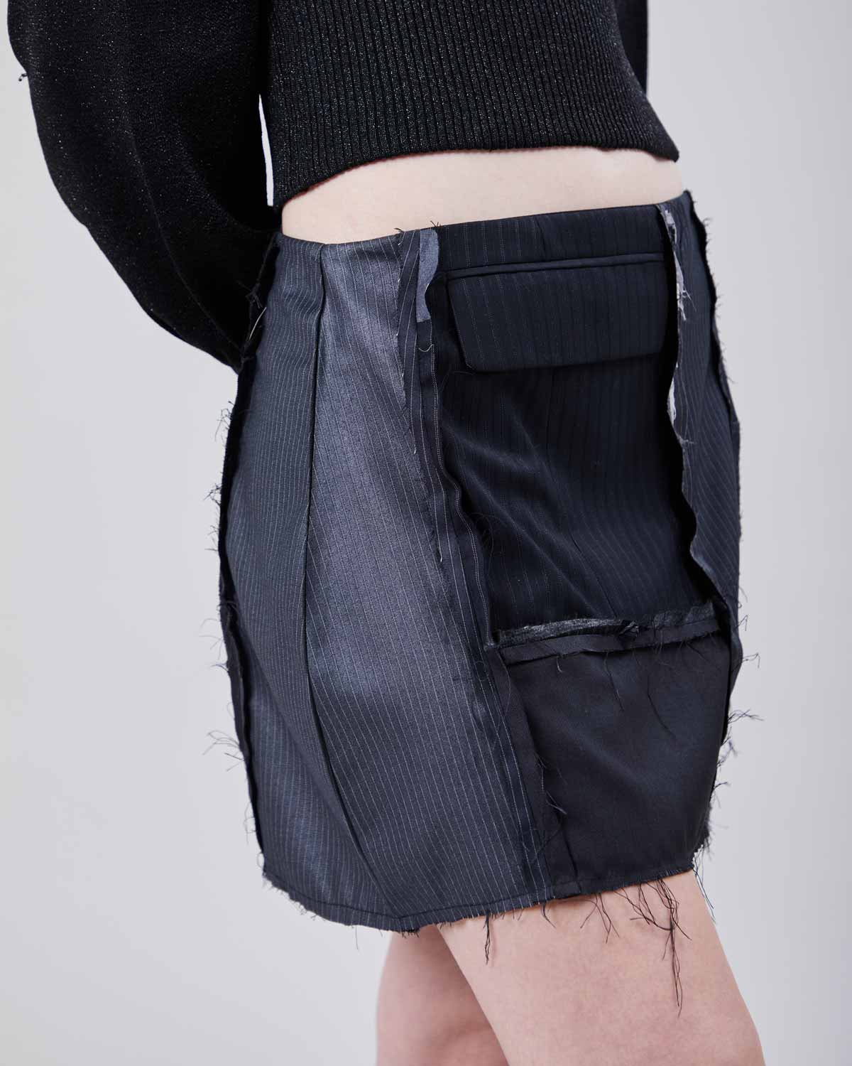 Rokit Originals Lindsay Reworked Tailoring Skirt - XS