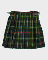 Vintage Women's Green Tartan Kilt - L