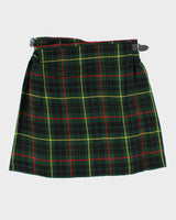 Vintage Women's Green Tartan Kilt - L