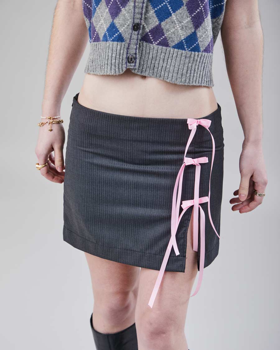 Rokit Originals Bea Bow Mini Skirt - XS