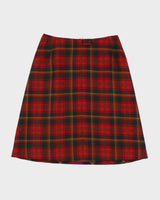 Vintage 1980s Highland Queen Plaid Skirt - M