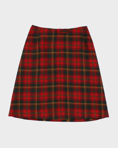 Vintage 1980s Highland Queen Plaid Skirt - M