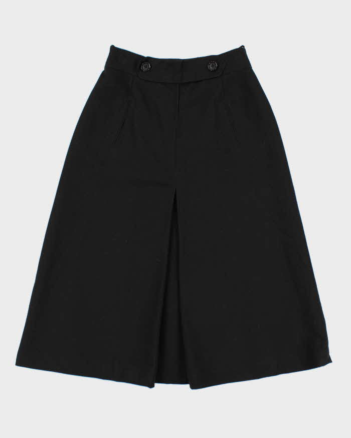 Vintage 1980s Black A-Line Skirt - S