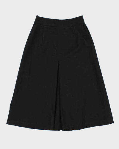 Vintage 1980s Black A-Line Skirt - S