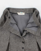 Vintage 1980s Grey Wool Skirt - S