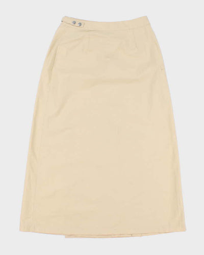 Aigle Beige Wrap Skirt - M