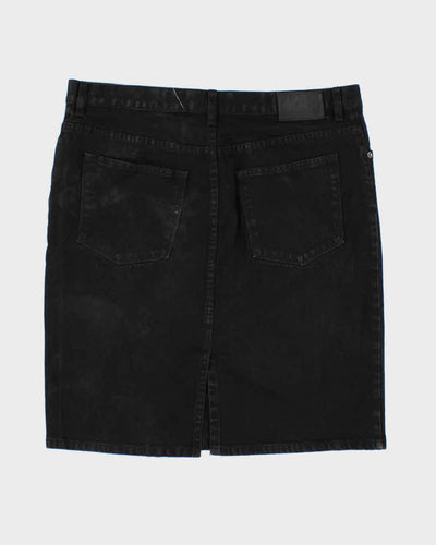 00s Ralph Lauren Black Denim Skirt - L
