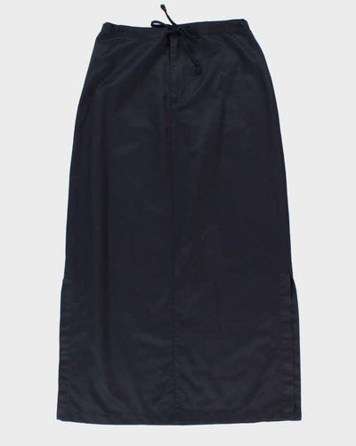 Y2K 00s Bossini Navy Side Slit Maxi Skirt - S