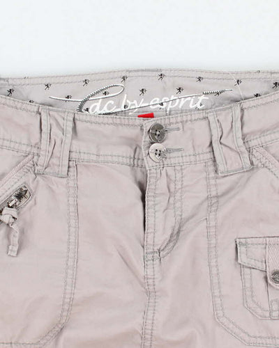 Y2K 00s EDC by Espirit Grey Cargo Miniskirt - M