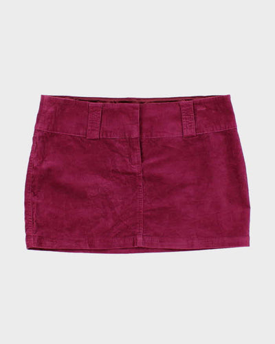 Y2K 00s Guess Velvet Miniskirt - L