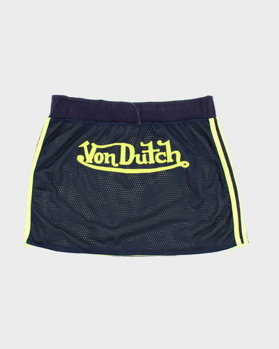 Women's Vintage 00s Reversible Von Dutch Mini Skirt - S