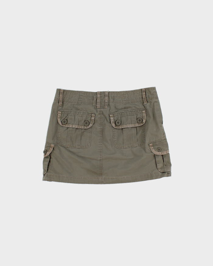 Y2K 00s Smart Set Khaki Cargo Mini Skirt - S/M