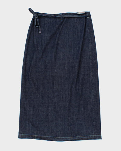 00s Mavi Denim Wrap Midi Skirt - S