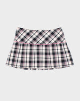 Y2K 00s DKNY Plaid Miniskirt - S