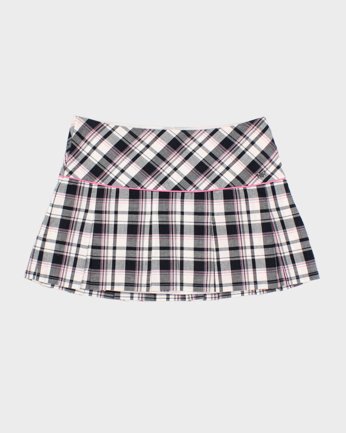Y2K 00s DKNY Plaid Miniskirt - S