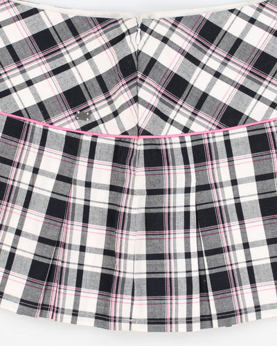 Y2K 00s DKNY Plaid Miniskirt - S