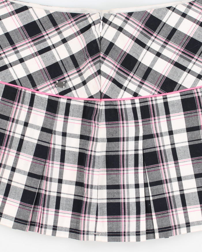 Y2K 00s DKNY Plaid Miniskirt - S