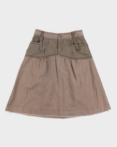Vintage Womens Khaki Skirt - S