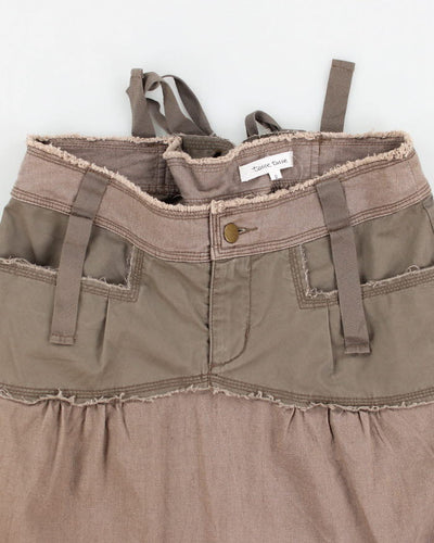 Vintage Womens Khaki Skirt - S