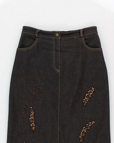 Vintage 90s Joseph Ribkoff Denim Skirt - S