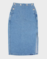 Vintage No Excuses Denim Skirt - S