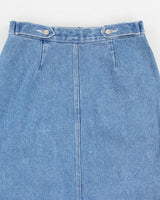 Vintage No Excuses Denim Skirt - S