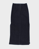 Vintage 90s Denim Maxi Skirt - S