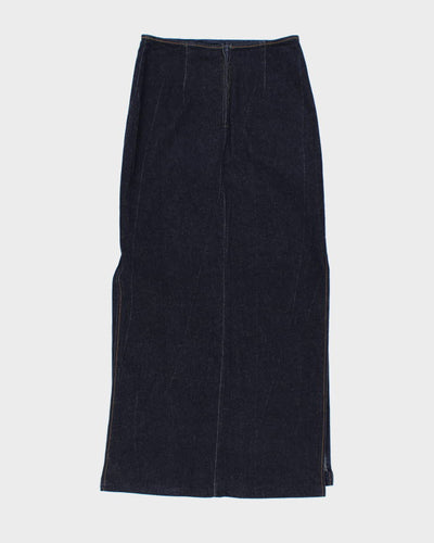 Vintage 90s Denim Maxi Skirt - S