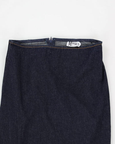 Vintage 90s Denim Maxi Skirt - S