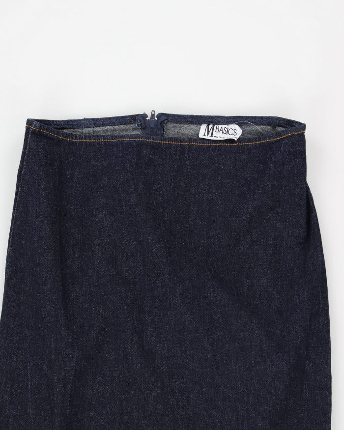 Vintage 90s Denim Maxi Skirt - S