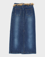 Vintage 90s MDS Jens Collective Denim Skirt - S