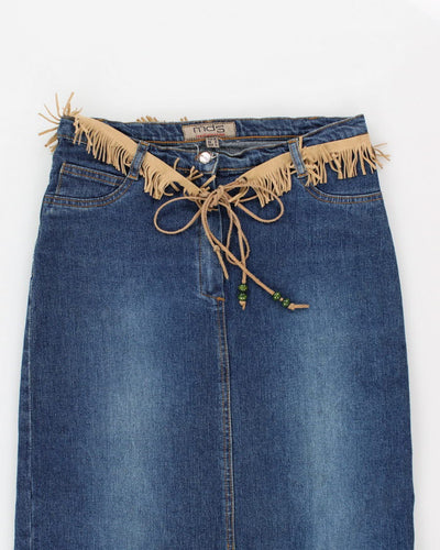Vintage 90s MDS Jens Collective Denim Skirt - S