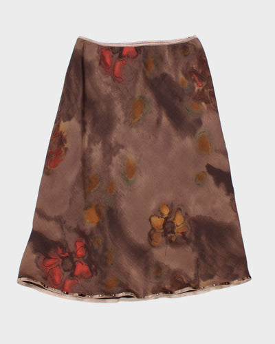 Vintage 90s Atalar Brown Skirt - S