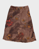 Vintage 90s Atalar Brown Skirt - S