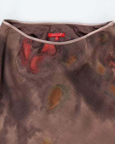 Vintage 90s Atalar Brown Skirt - S