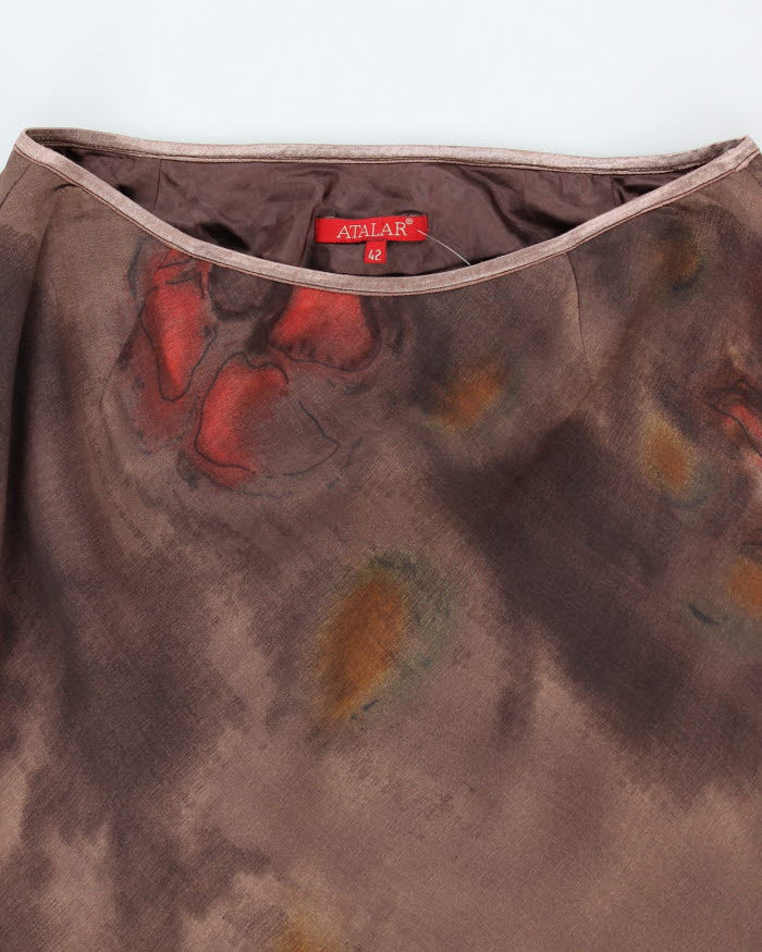 Vintage 90s Atalar Brown Skirt - S