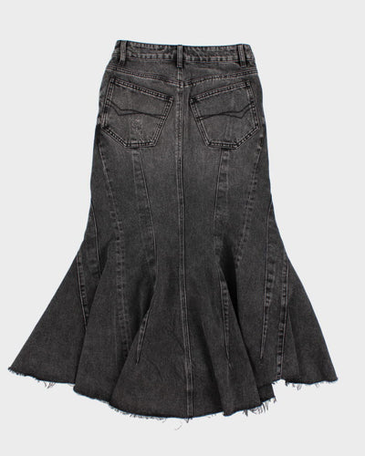 Vintage 90s Black Denim Skirt - XS