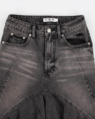 Vintage 90s Black Denim Skirt - XS