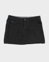 Adidas Black Denim Mini Skirt - S
