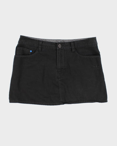 Adidas Black Denim Mini Skirt - S