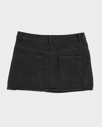 Adidas Black Denim Mini Skirt - S