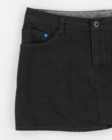 Adidas Black Denim Mini Skirt - S