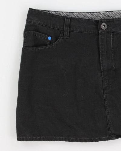 Adidas Black Denim Mini Skirt - S