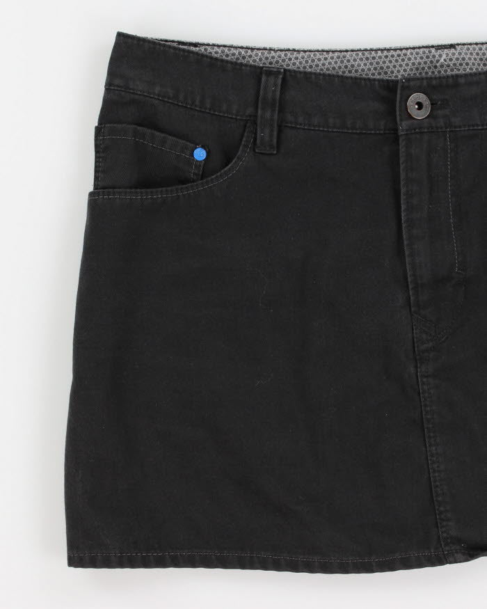 Adidas Black Denim Mini Skirt - S