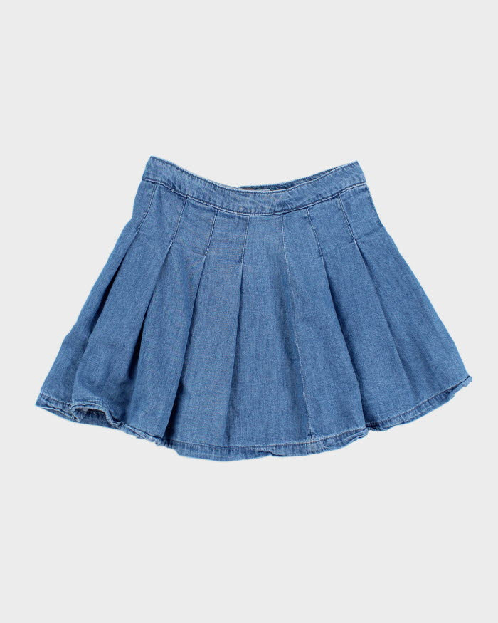 American Eagle Denim Pleated Skirt - W28